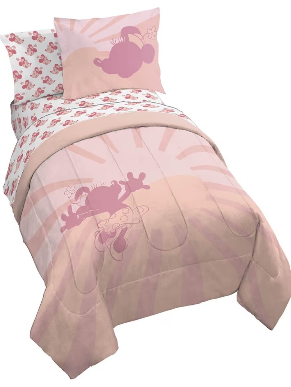 Disney Minnie Mouse Twin Size Comforter Set - 5 Piece Bedding